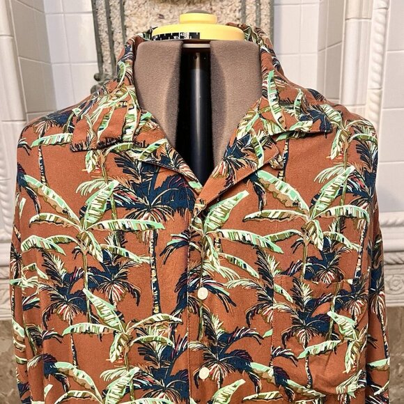 Arizona Jean Co. Size XXL. Aloha Hawaiian Short Sleeve Rayon Cruise Shirt. B17 - Picture 2 of 7